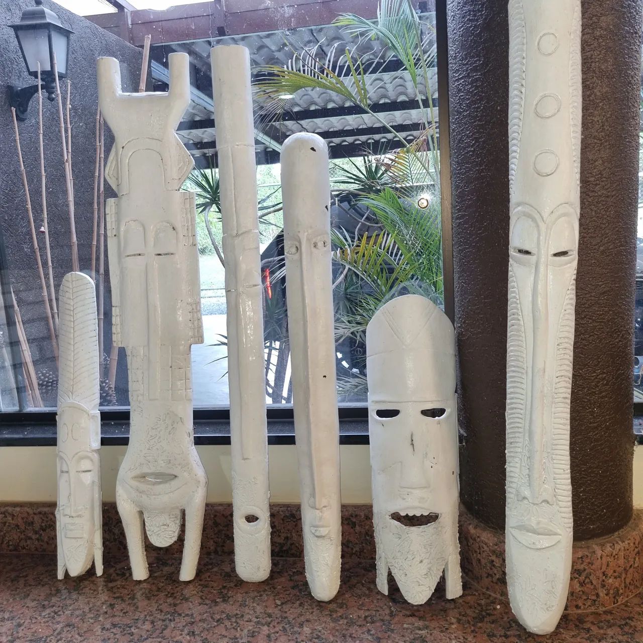 Seis Esculturas de madeira ébano - Foto 4