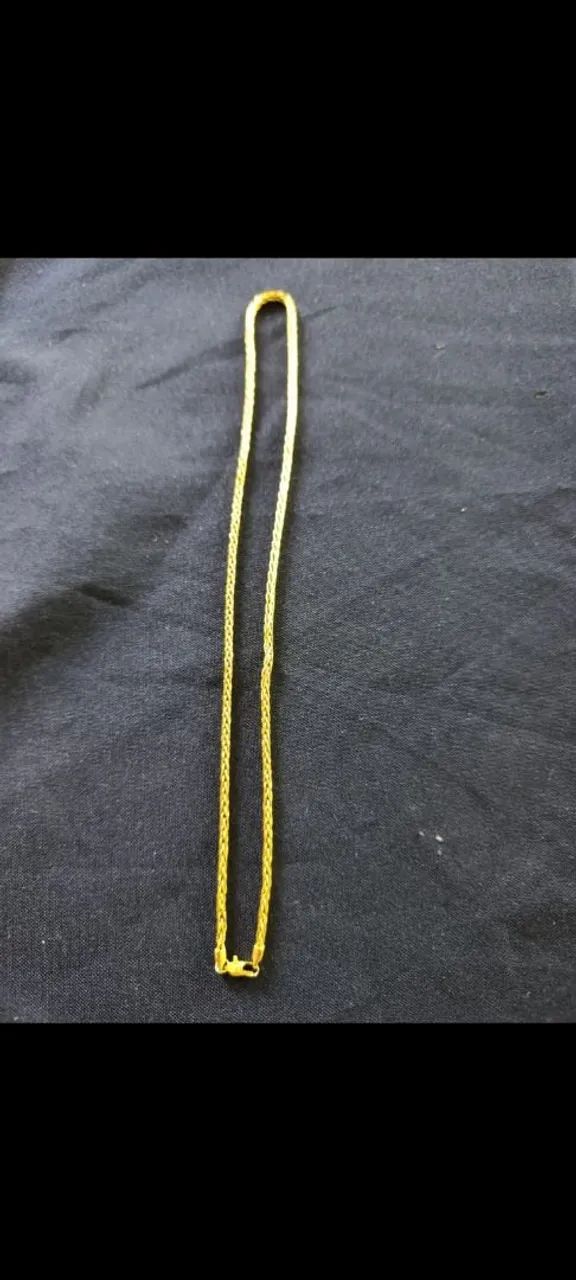 BARATO, CORRENTE DE OURO 18K , 48 CENTIMETRO 8 GRAMAS.