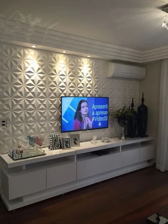 Gesso 3D para parede - Moderno e elegante