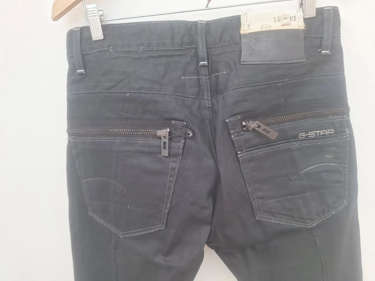 Calça jeans resinada g-star raw - Foto 4