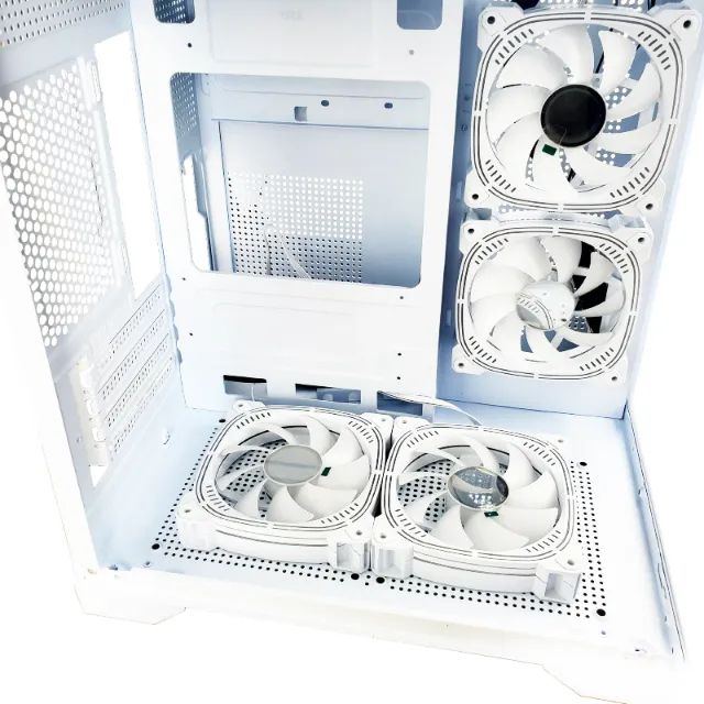 Gabinete Gamer Aquario GB1791 Branco | Com 4 Fans RGB | Novo Com Garantia | Entrega Rápida - Foto 6