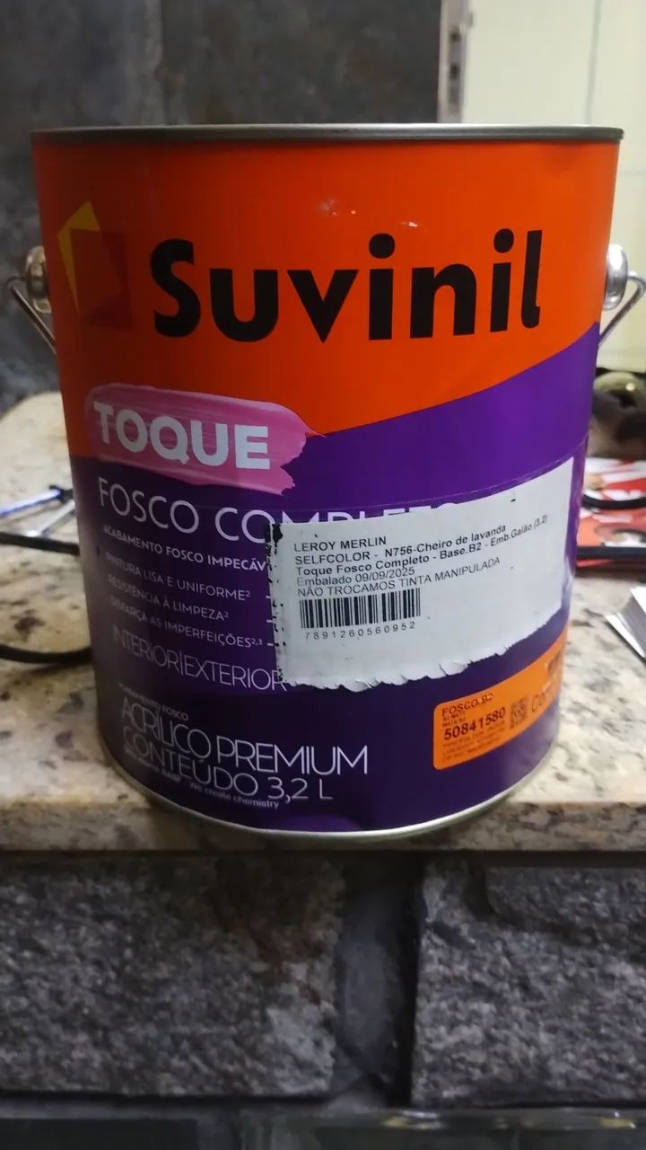 Tinta Suvinil Toque 3,2 litros várias cores