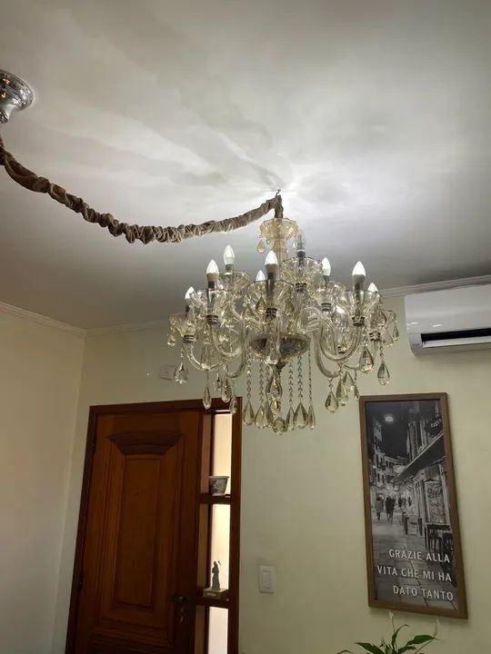 Lustre de Cristal para Sala de Estar 12 arandelas - Foto 3