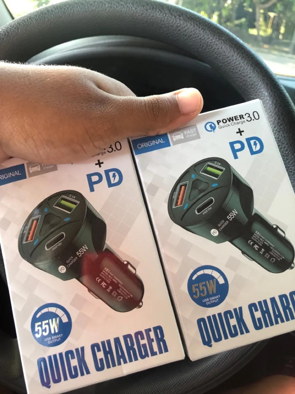 Carregador Veicular 55W Quick Charger Power 3.0 + PD