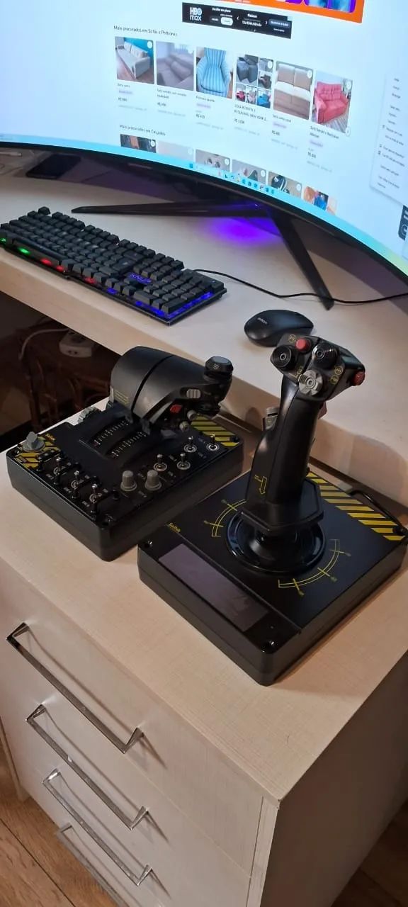 X-55 rhino hotas system - SAITEK - Peças e Acessórios de