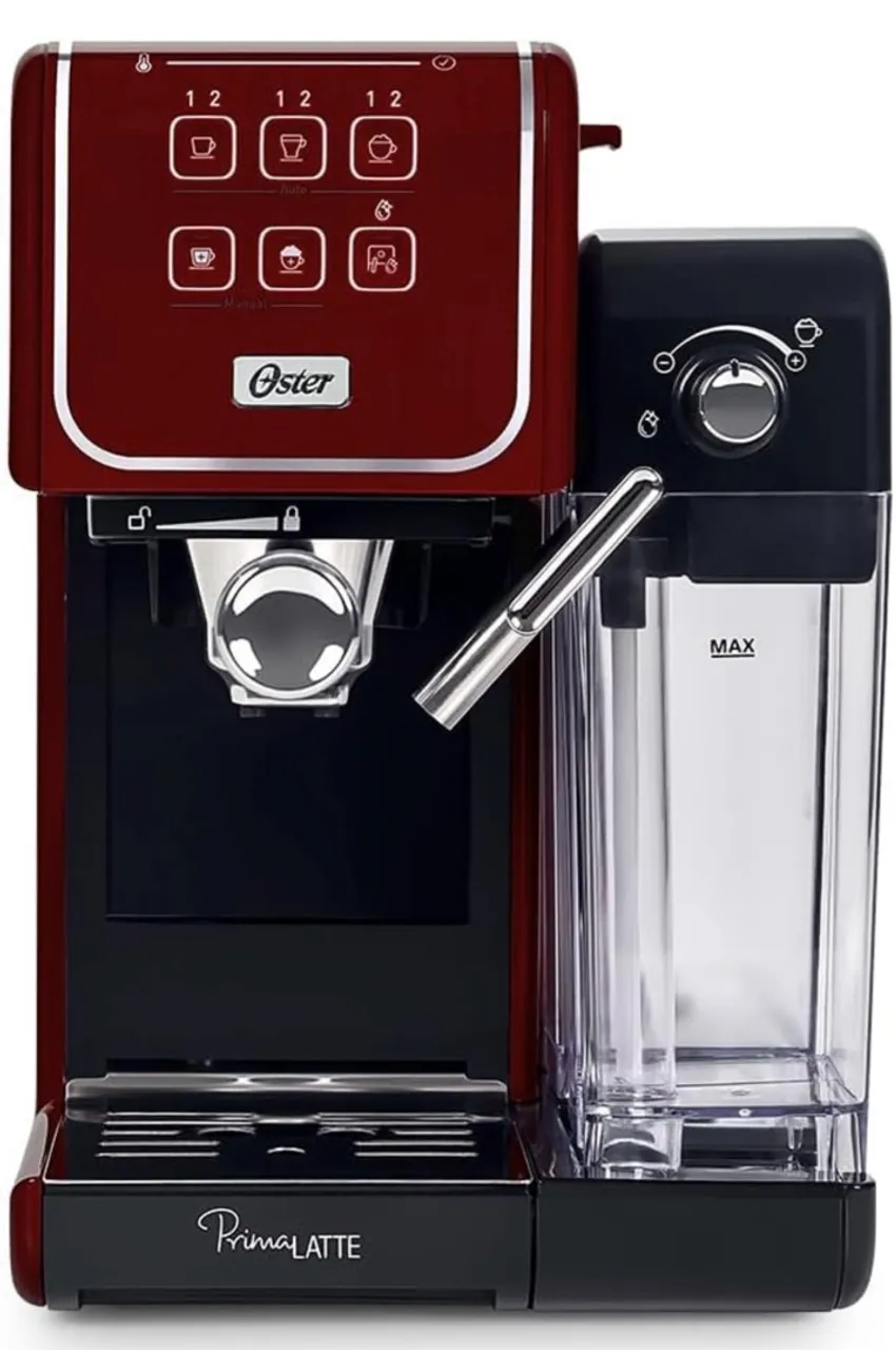 Cafeteira Oster PrimaLatte Vermelha