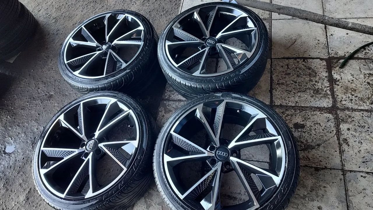 rodas aro 20 5x112 pneus meia vida no precinho