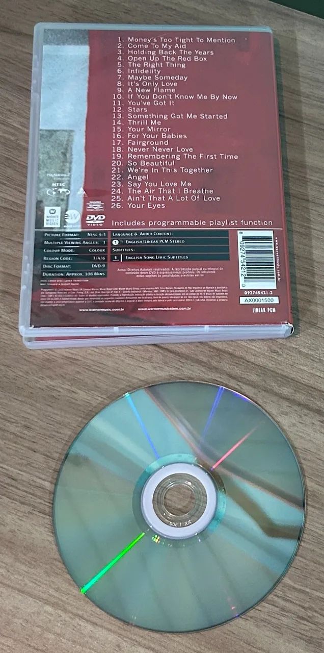 DVD SIMPLY RED GREAYEST VIDEO HITS - Foto 2
