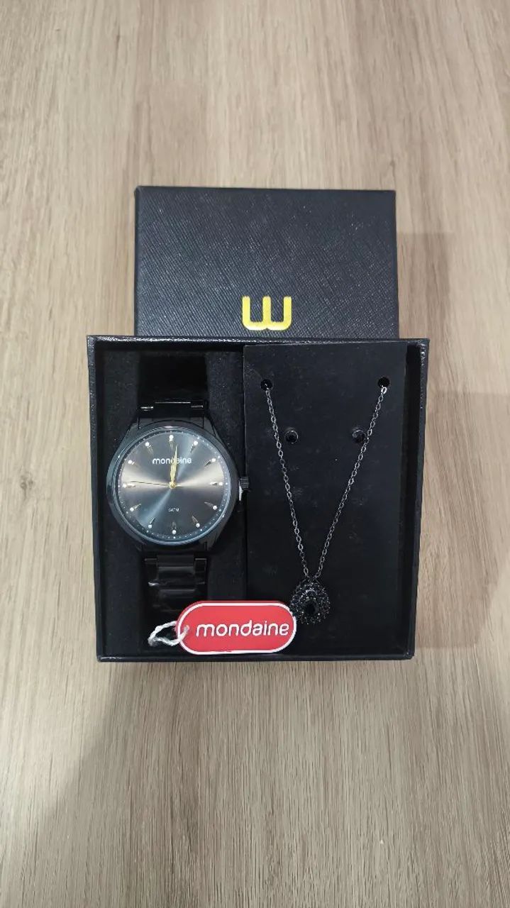 Relógio Mondaine + cordão - Foto 3