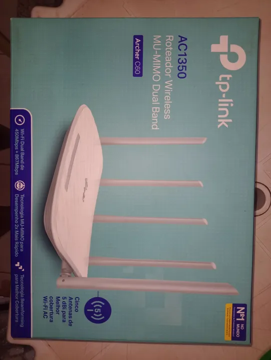 Roteador Tp-Link Archer C60 AC1350 Dual Band