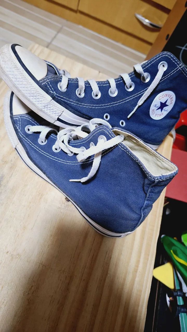 Tênis Converse All Star Infantil Azul - Tamanho 34 - Foto 4