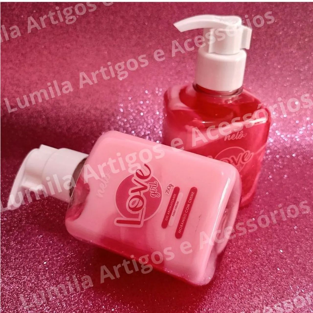 Pagamento na Entrega Gel intimo Love Girl - Morango com Creme - 250g