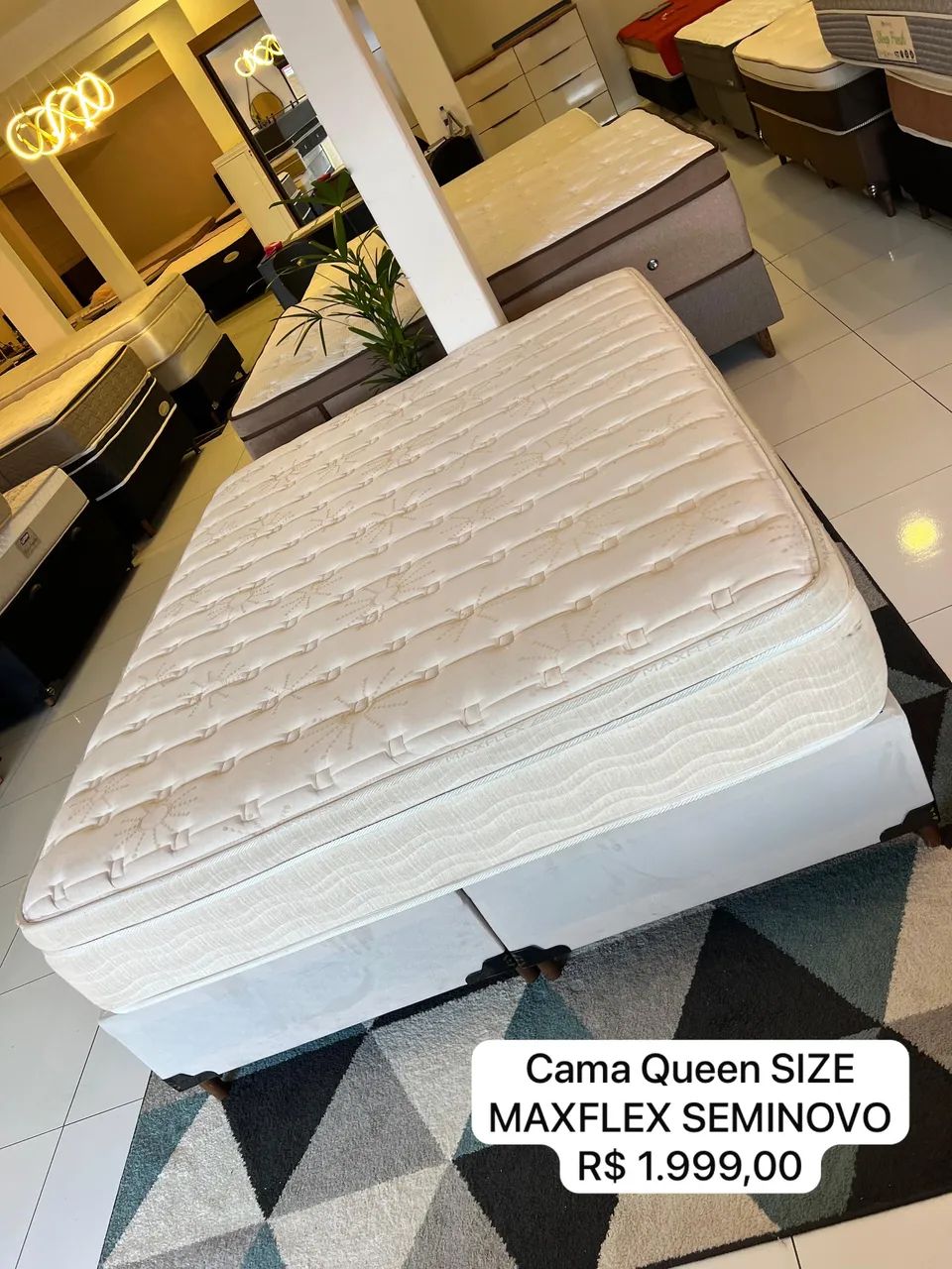 Colchão QUEEN MAXFLEX SEMINOVO COM BASE  - Foto 5