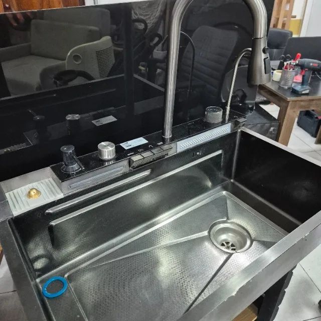 Pia Cuba Multifuncional Inox P/ Cozinha Gourmet Linda