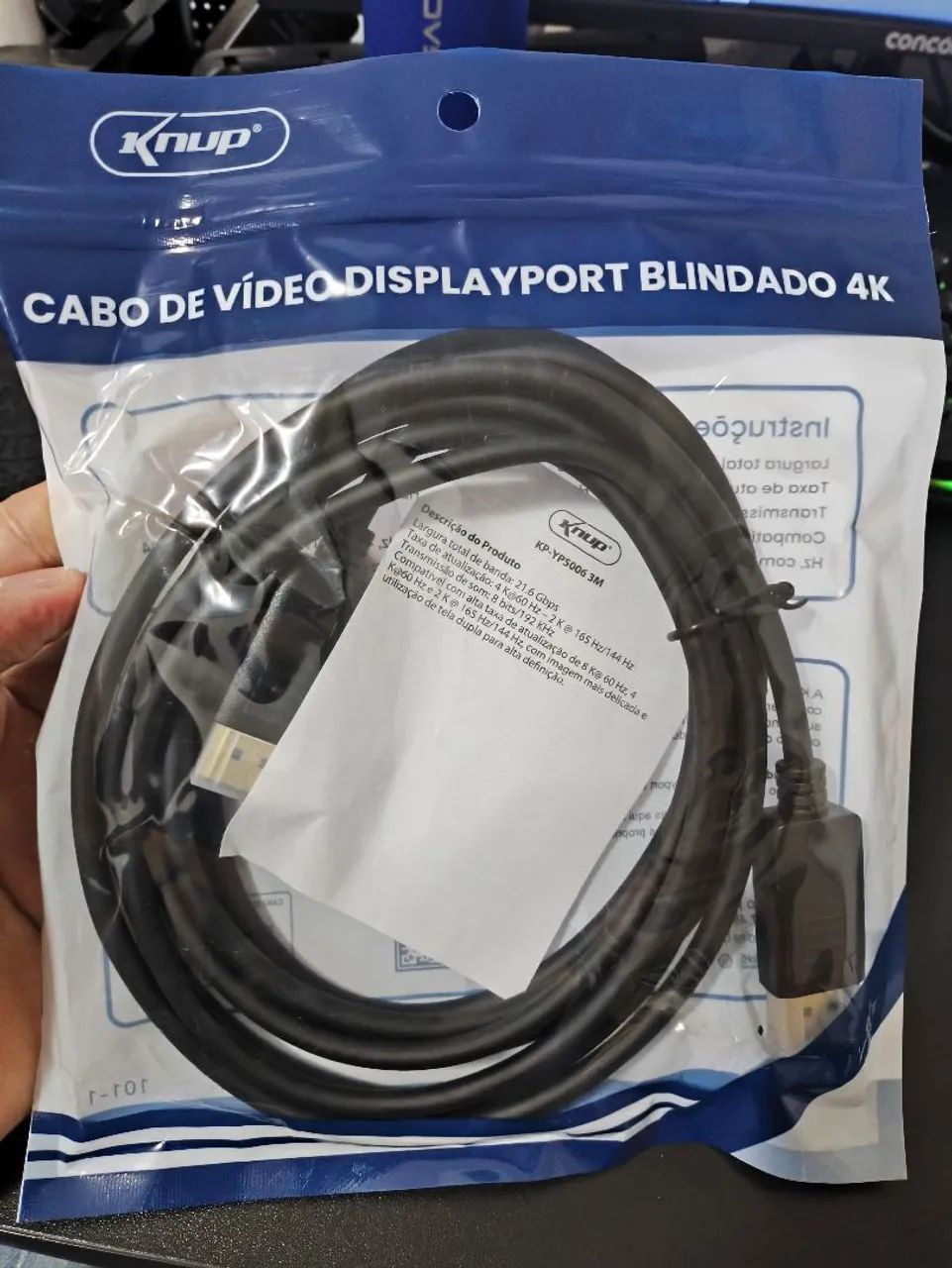 Cabo de vídeo displayport 3 metros - Anápolis  - Foto 3
