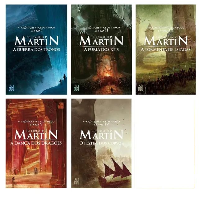 Guerra Dos Tronos Fogo E Sangue As Cronicas De Gelo E Fogo: Coleção Com 5 Volumes Capa com