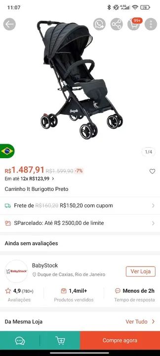 Carrinho de passeio  - Foto 4