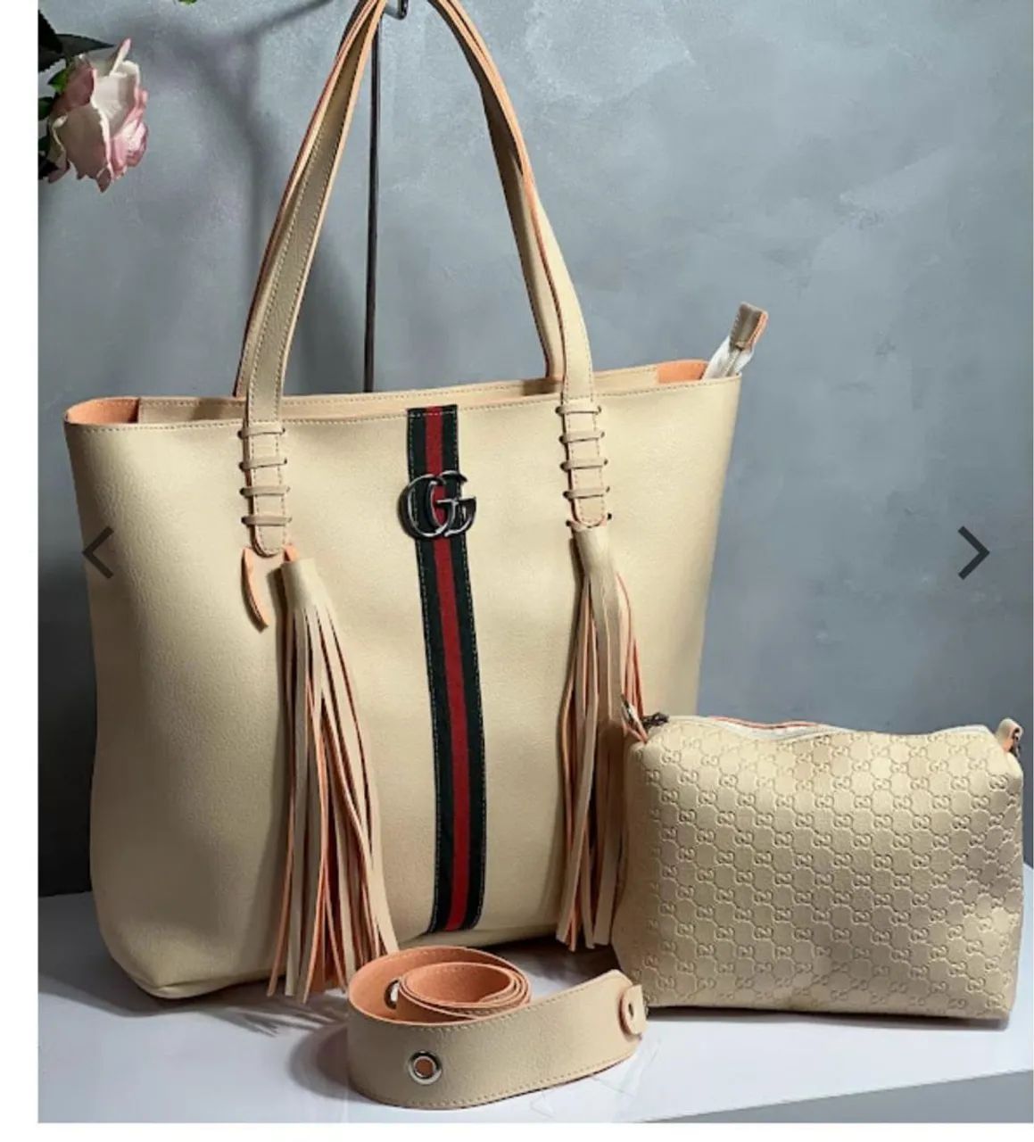 Bolsa de mão feminina preta - Foto 3
