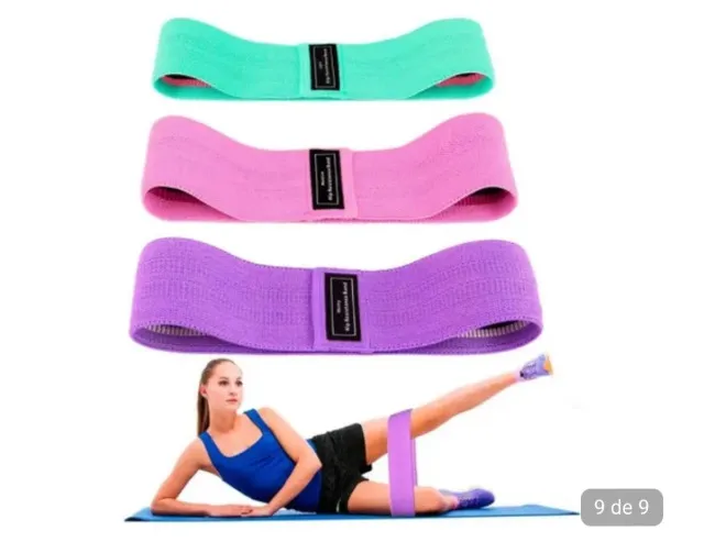 Faixa Elástica Exercicios Kit 3 Mini Bands