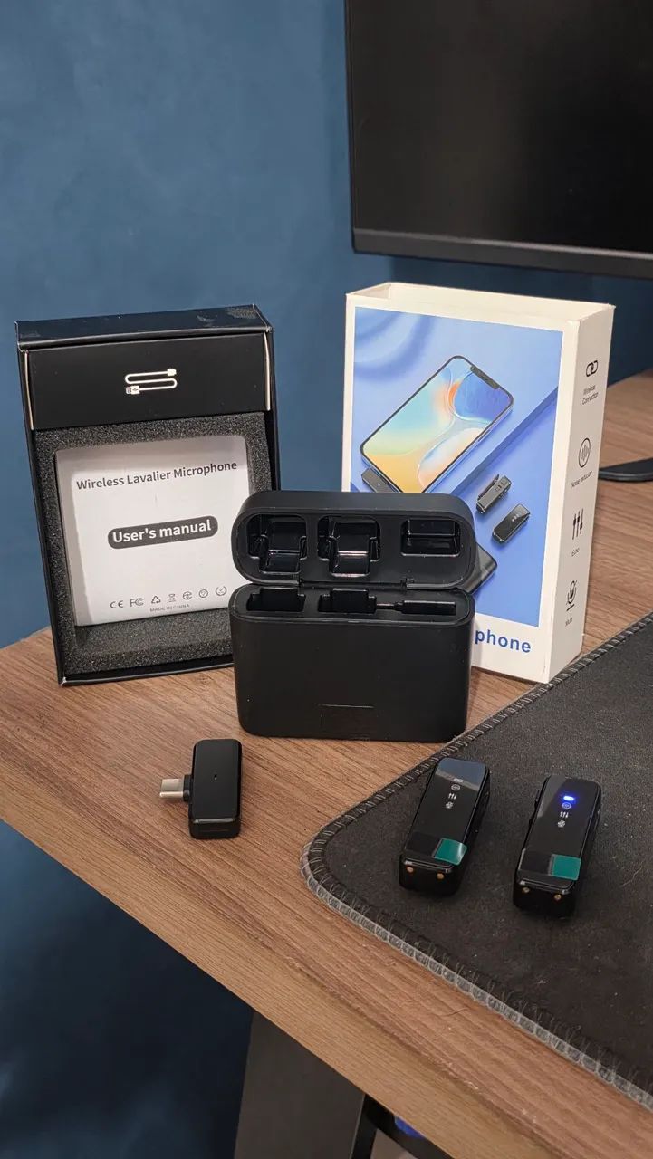 Microfone Lapela Sem Fio Wireless  - Foto 2