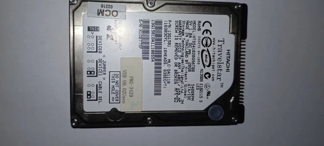 Hd Hitachi hts5410 20gb ide - Foto 4