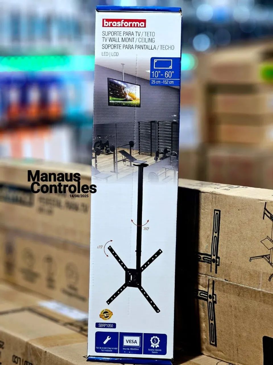 Suporte para tvs de teto