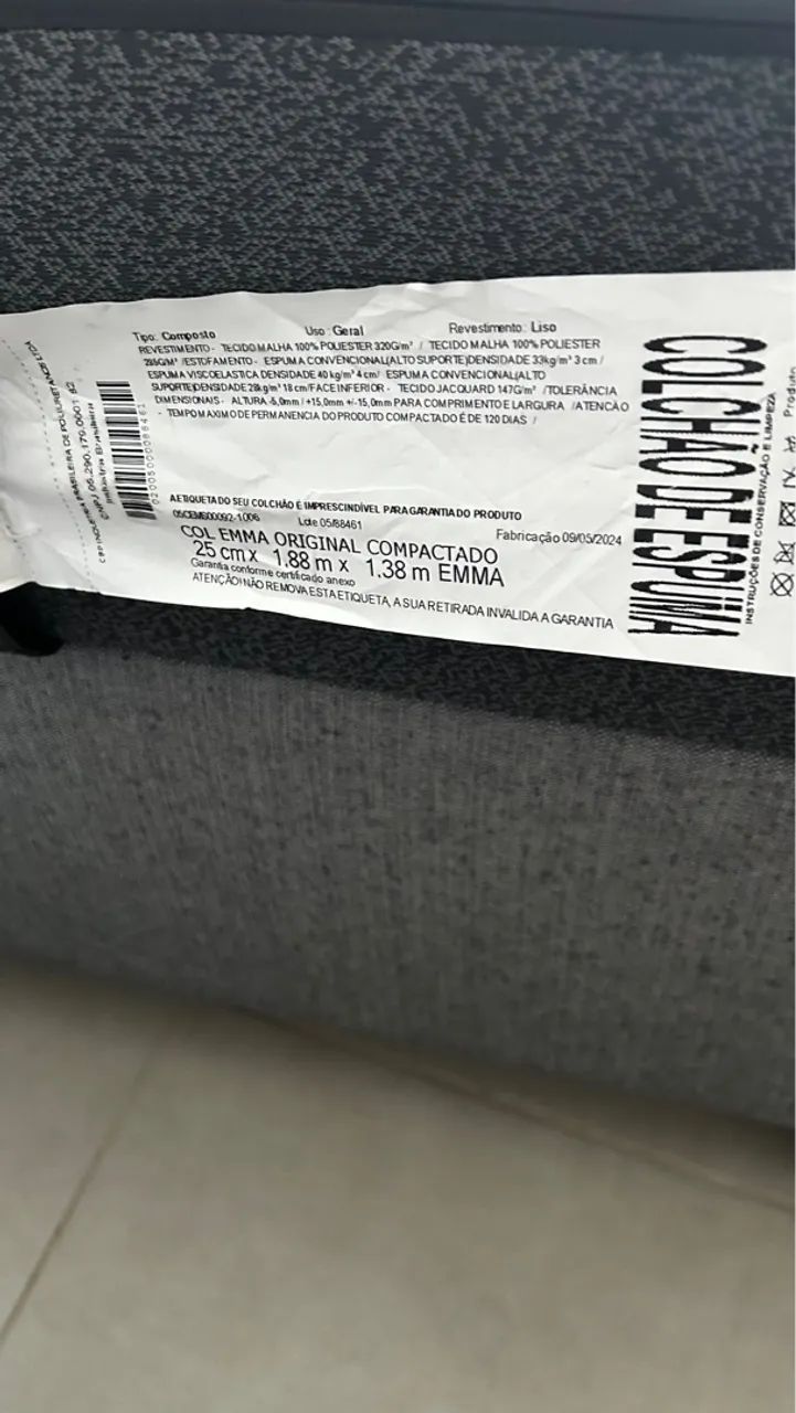 Cama Box de Casal Seminova Marca Emma - Foto 4