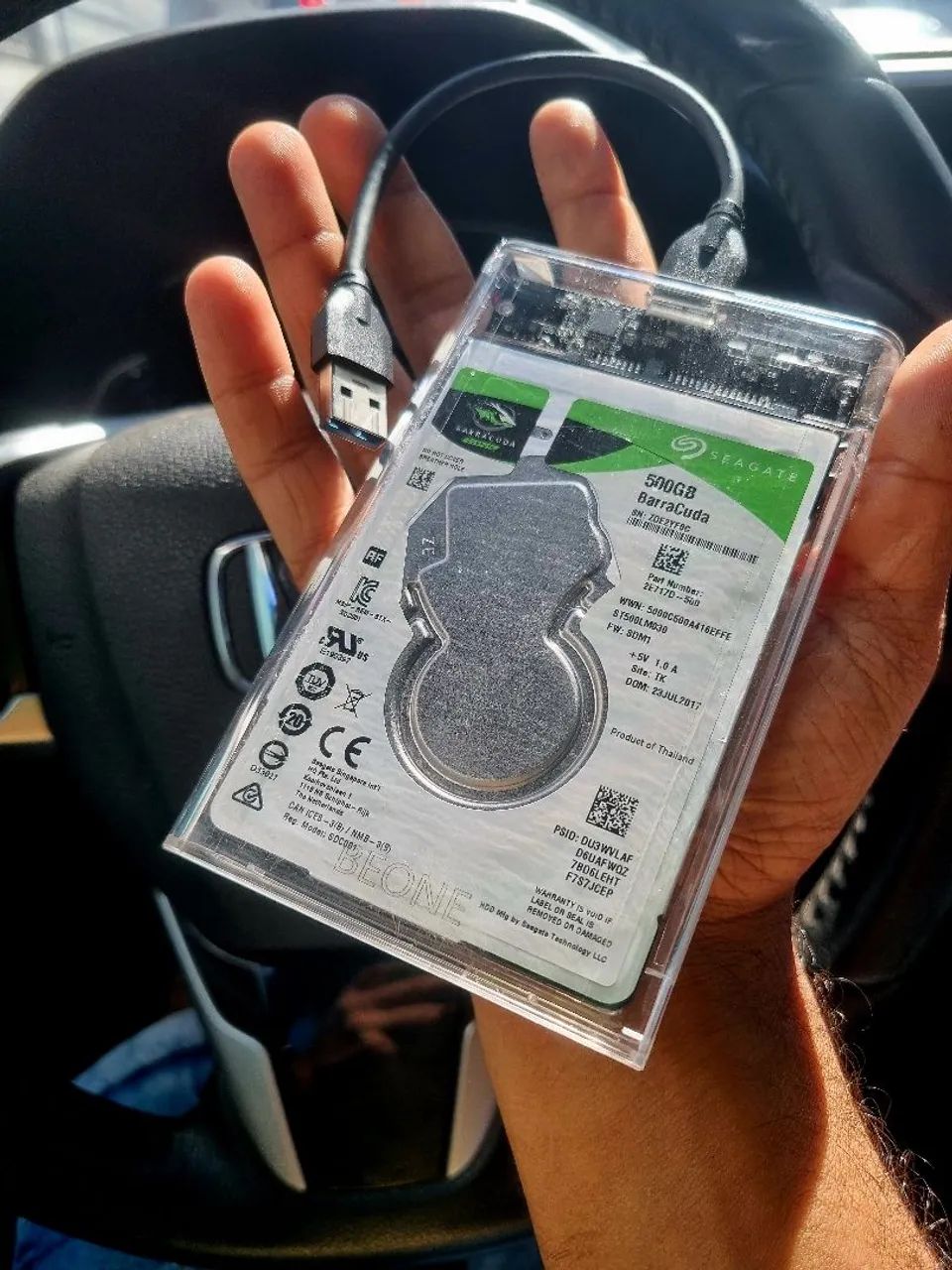 HD Externo Seagate 500GB - USB com jogos play 2 