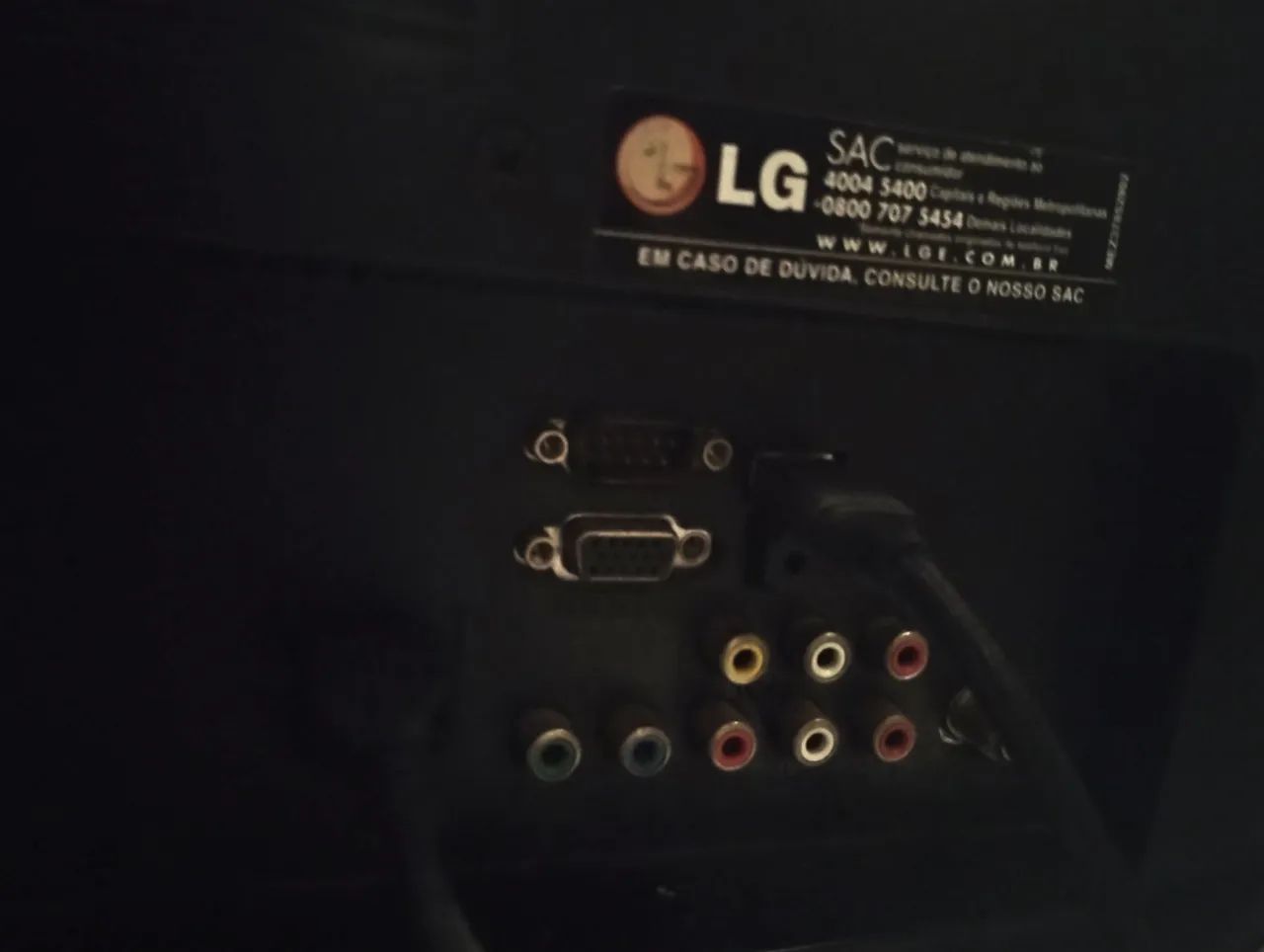 Tv lg 22 lcd entrada hdmi usb componente vga ideal games retro - Foto 2
