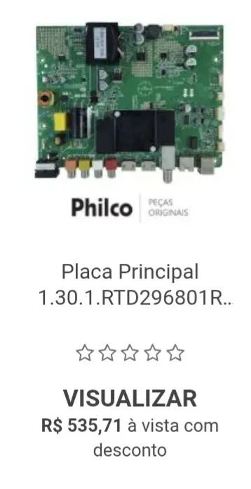 Placa mãe TV Philco 39" + cabos 1.30.1.RTD296801 PTV39N92 Marcelo - Foto 2