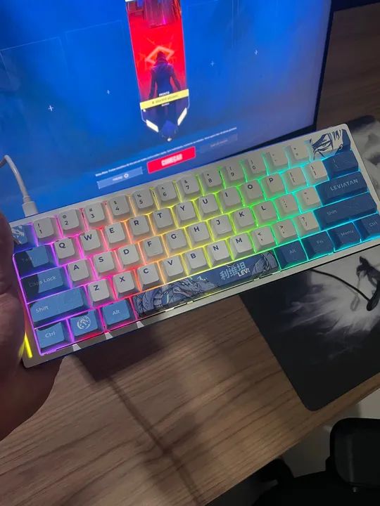 Teclado magnético Atk 60he colab leviatan