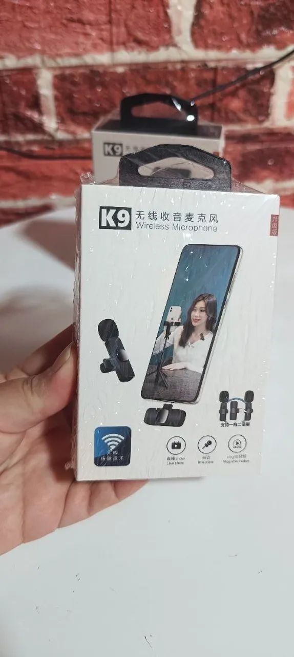 Microfone de lapela sem fio recarregável 64341323554435122