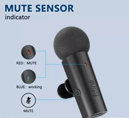 [Novo] Fifine M6 Microfone S/fio Lapela Para Celular Android 2.4ghz Cor Preto - Foto 3