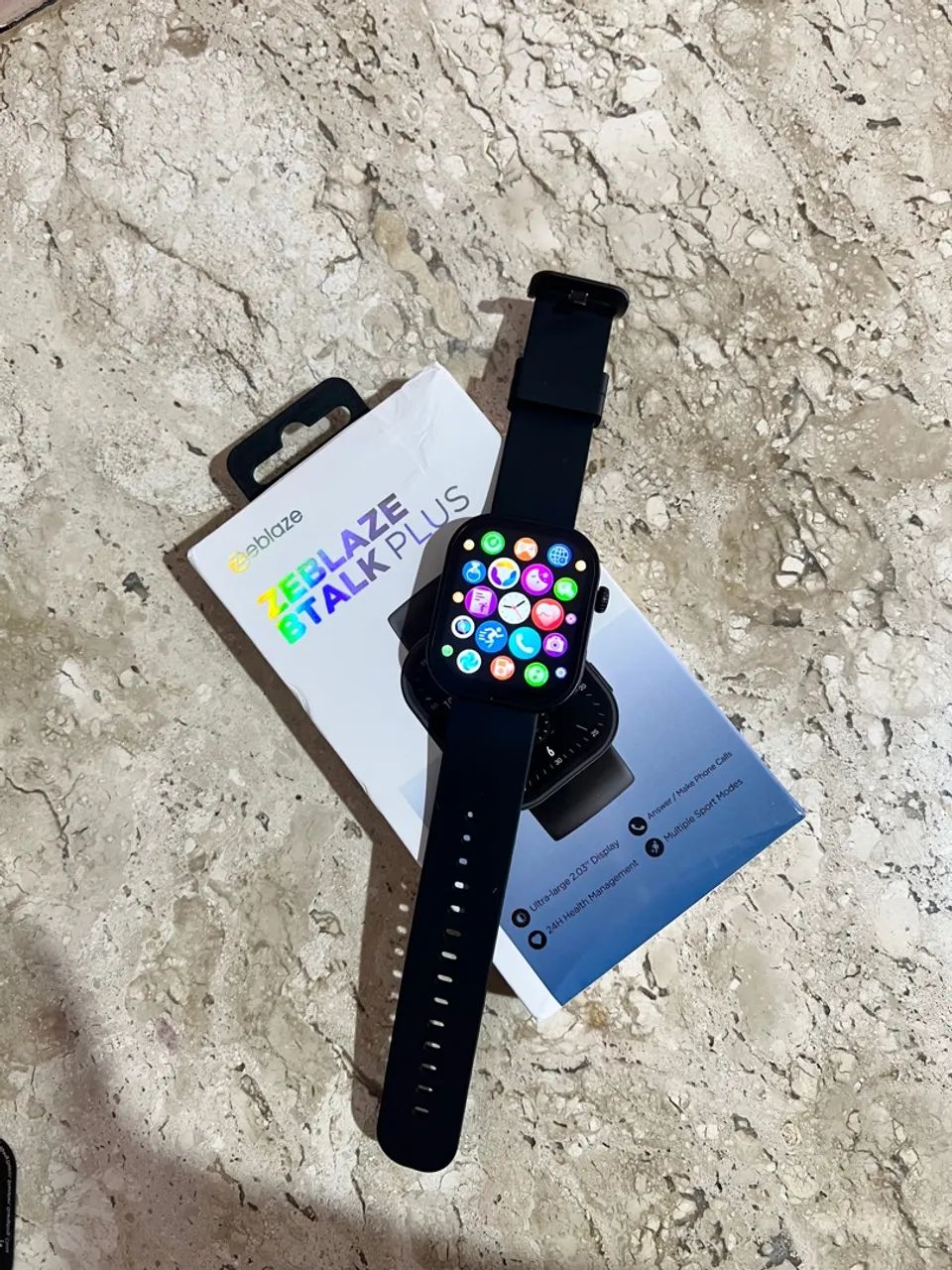 Chegou o Zeblaze Btalk Plus na cor preta ? um smartwatch completo para o dia a dia! - Foto 2