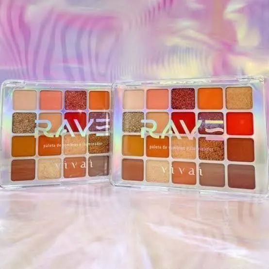 Paleta Sombra e Iluminador Rave Vivai - Foto 2