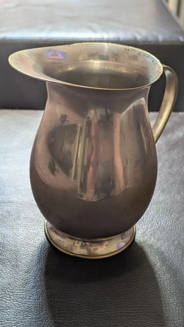 Jarra Antiga em Prata 90 - 16cm - Estilo Alemão Vintage