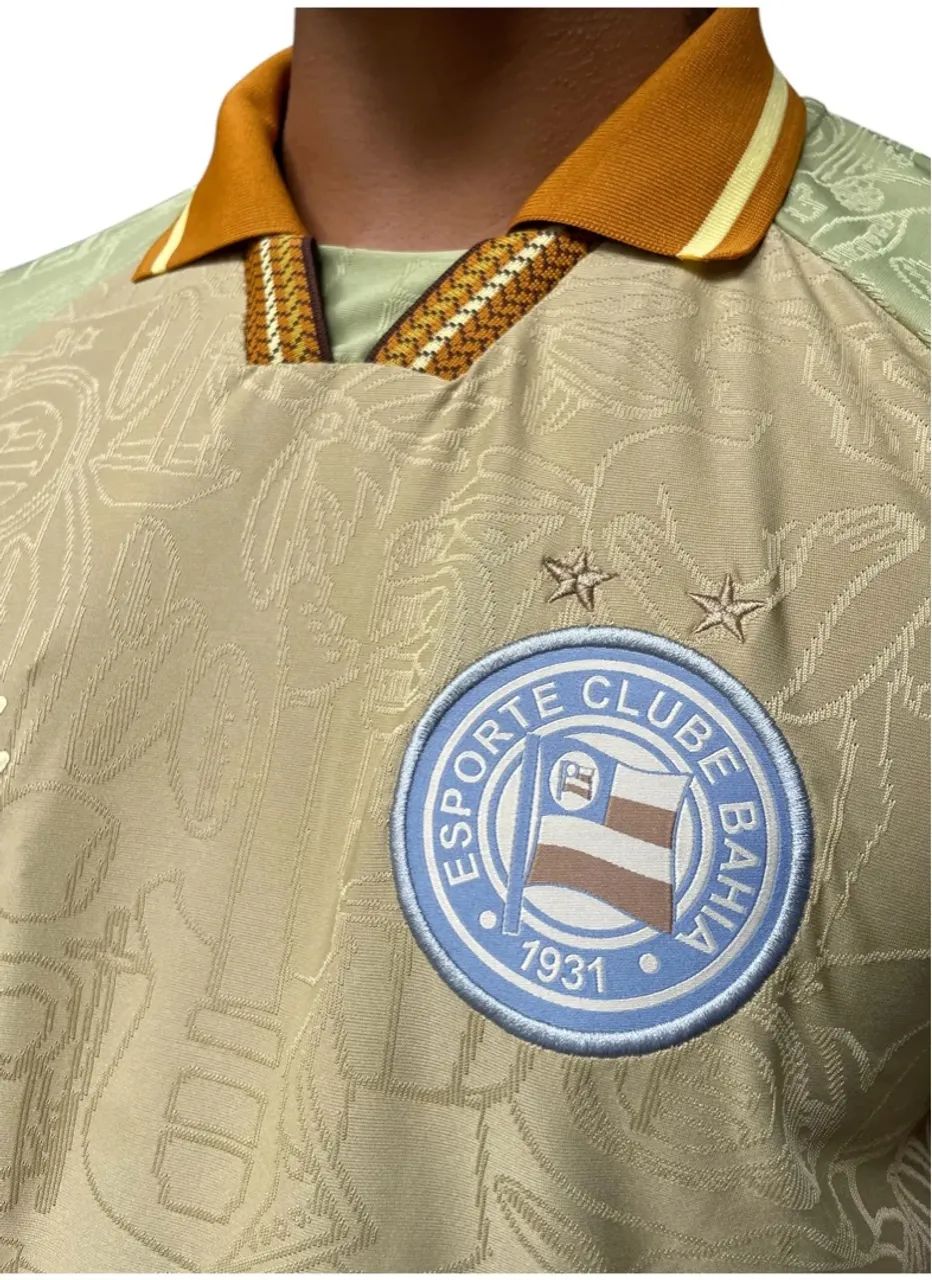 Camisa Esporte Clube Bahia - Edição Especial Dourada - Bahia de Todas as Artes - Oficial - Foto 2