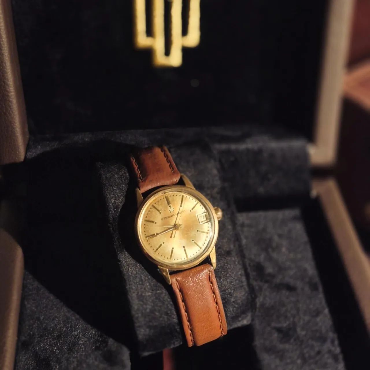 ETERNA MATIC | DATE | PLAQUE D'OR | 1964 - Foto 3