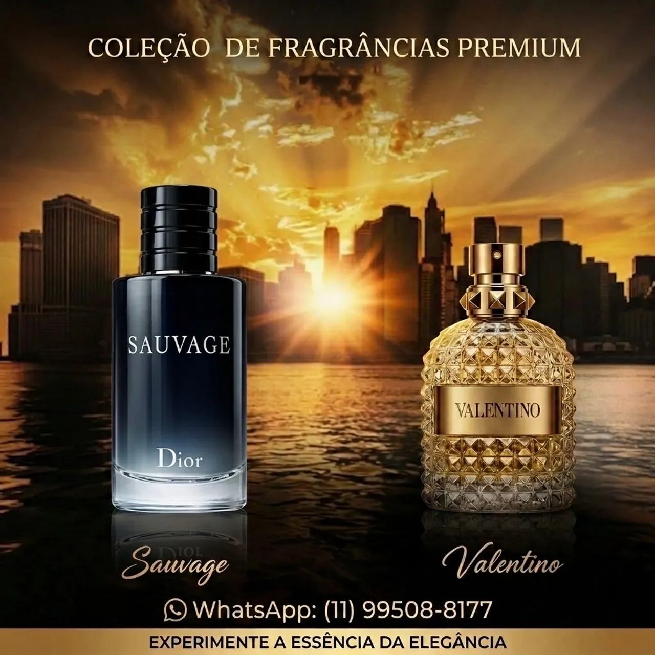 Kit de perfumes Sauvage e Valentino 100ml