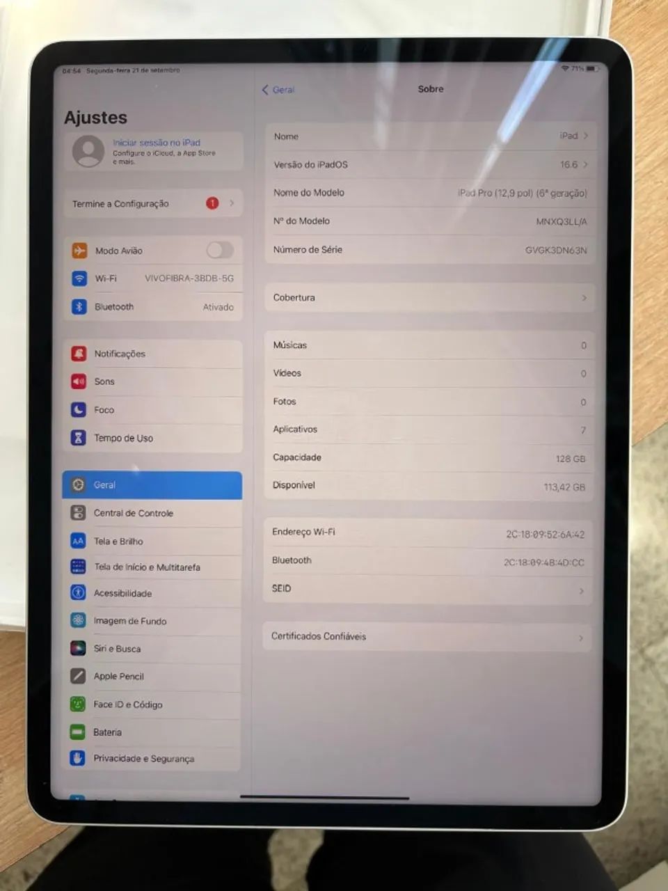 Apple iPad Pro 12,9" 128GB M2 (NOVO) - Foto 2