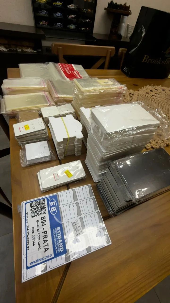Lote de Embalagens para Bijuterias e Acessórios