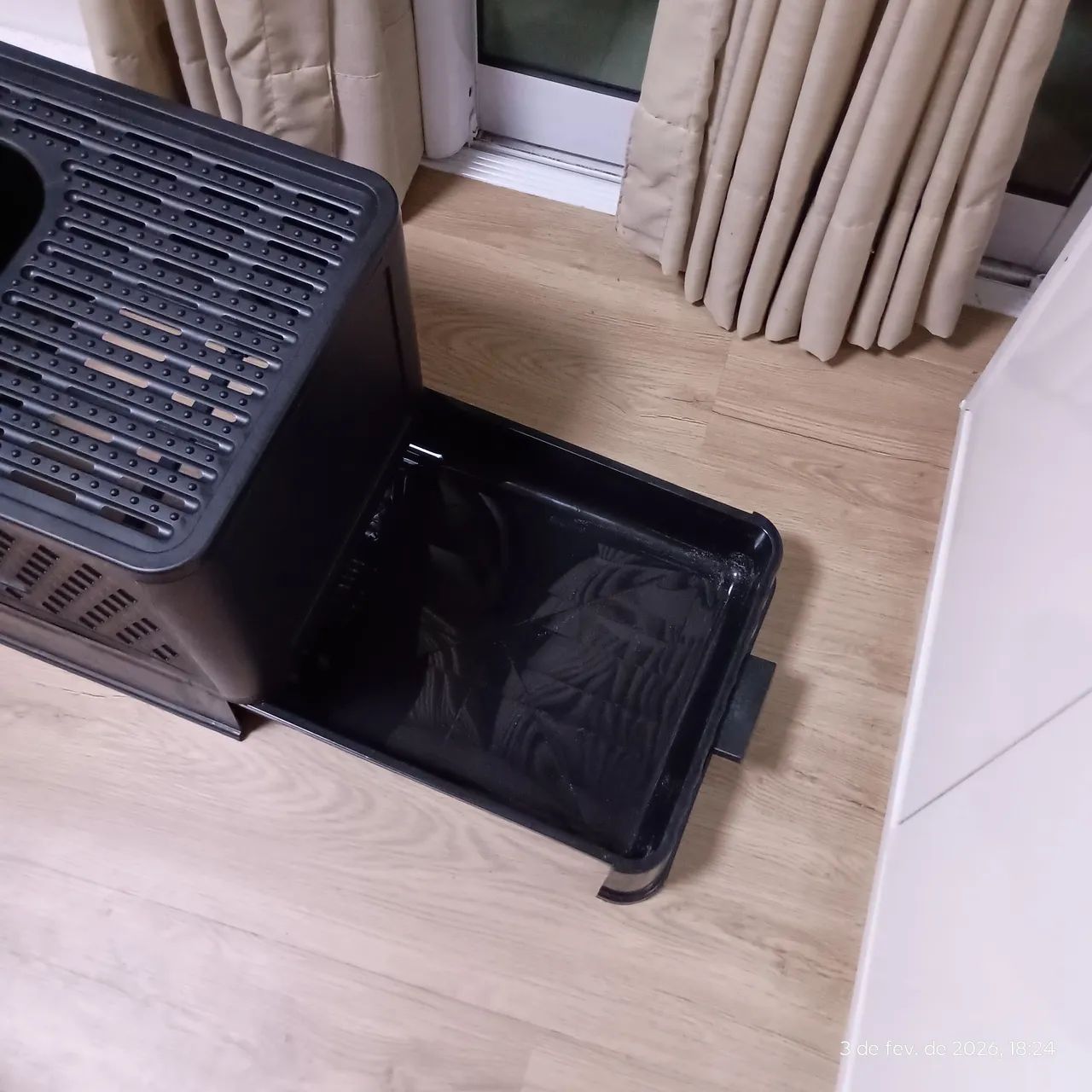 Caixa De Areia Para Gatos Fechada Furba Grande Sandbox Luxo Grande Premium (Preto) - Foto 3