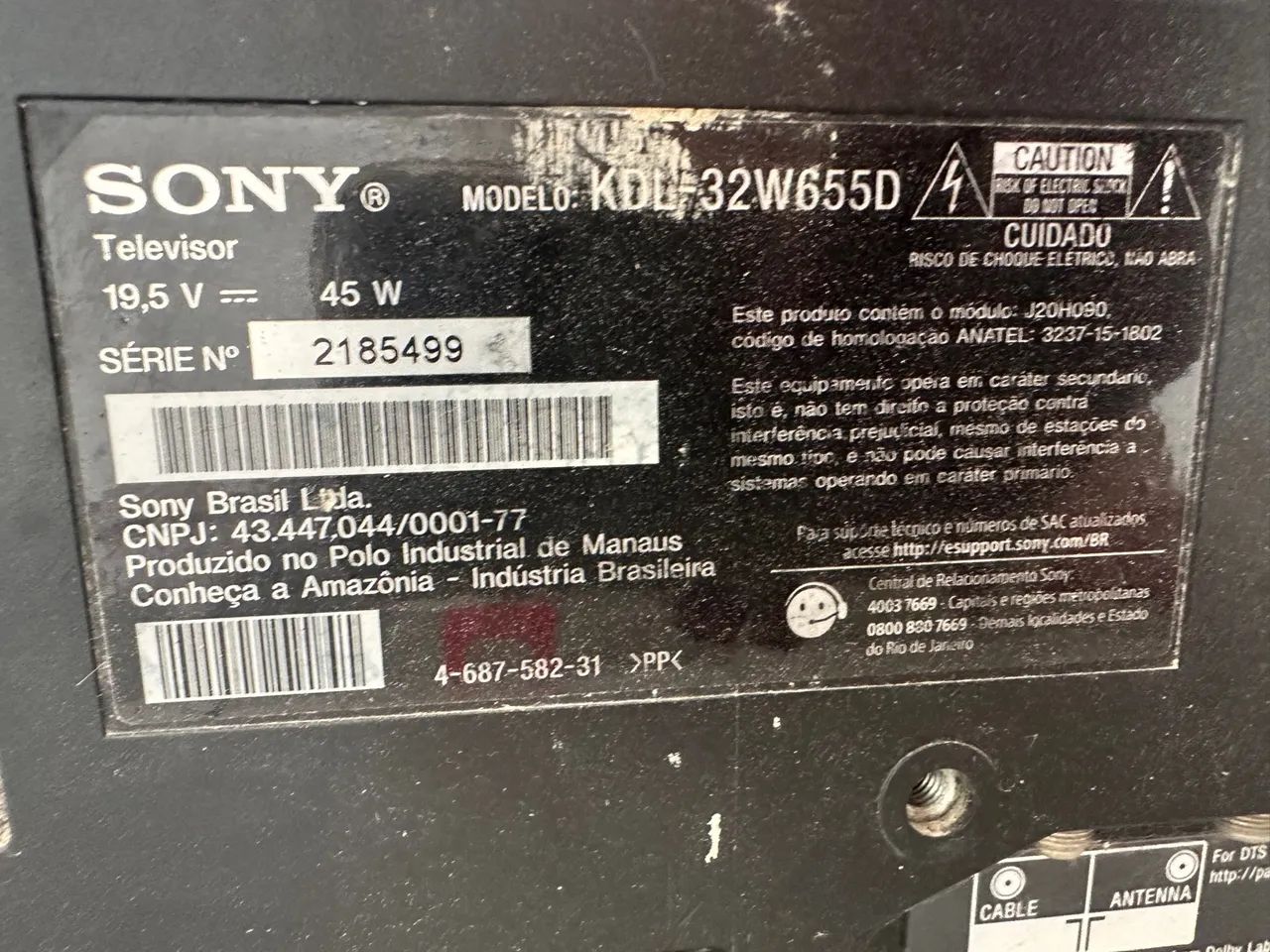 TV Sony bravia 32? DEFEITO - Foto 4
