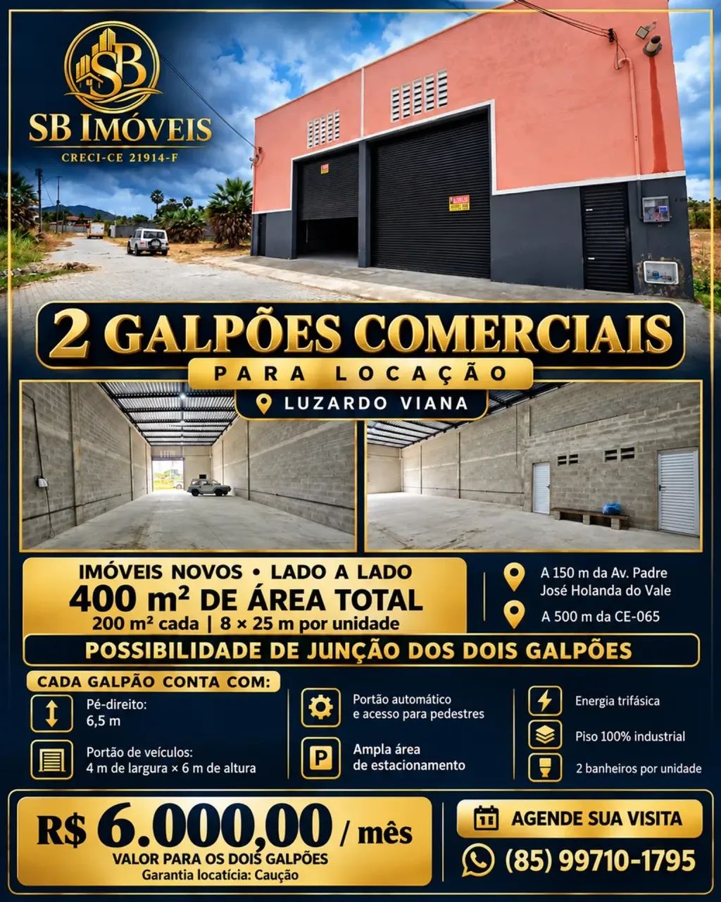 Alugo Galpão em Maracanaú Ce