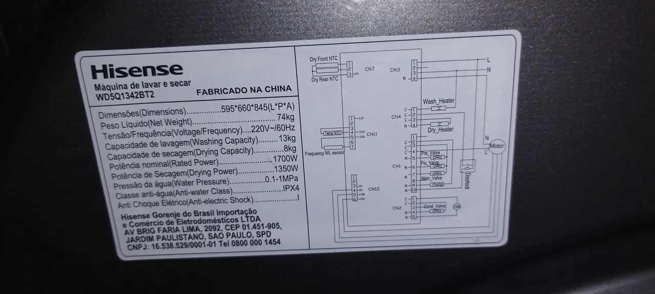 Lava e seca Hesense com defeito  - Foto 4