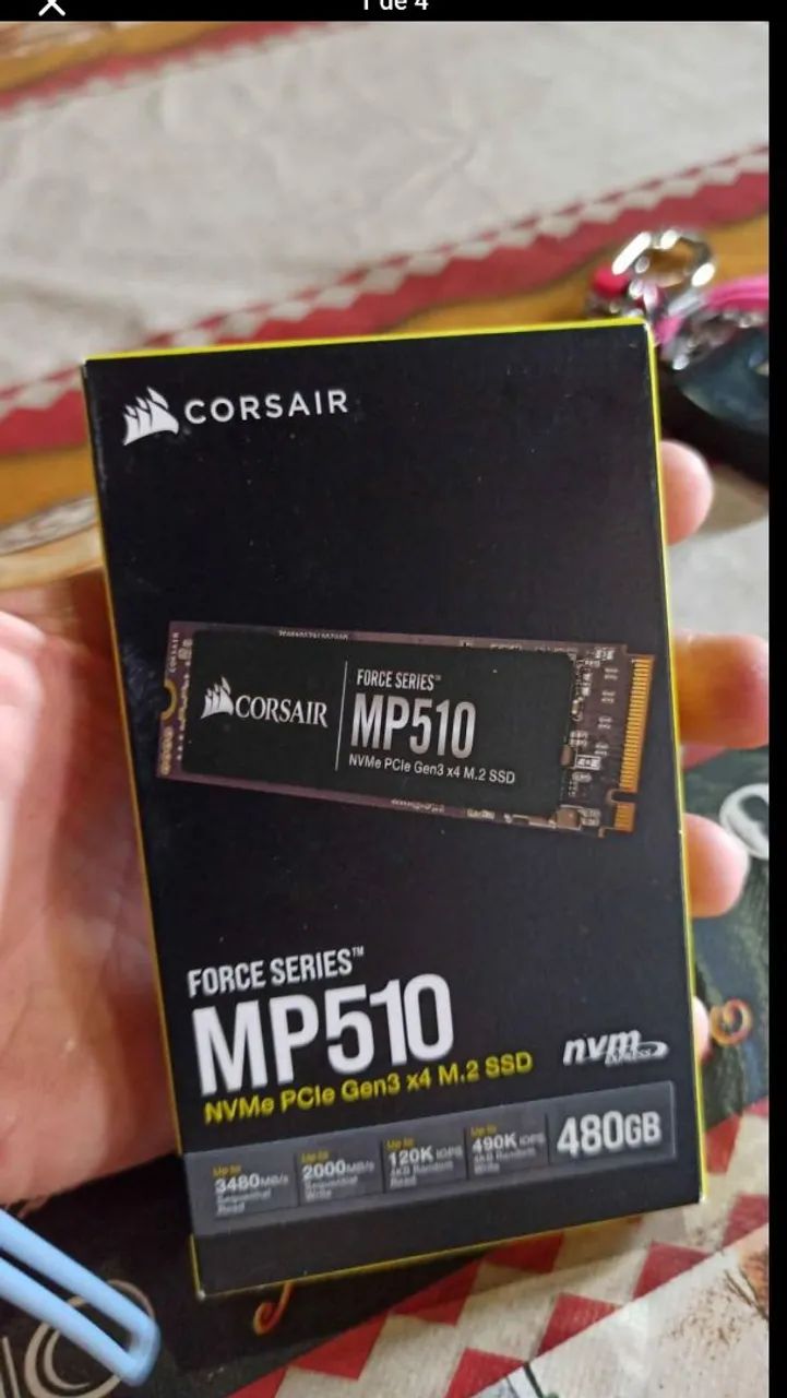 Ssd m.2 corsair 480gb mp510 Lacrado
