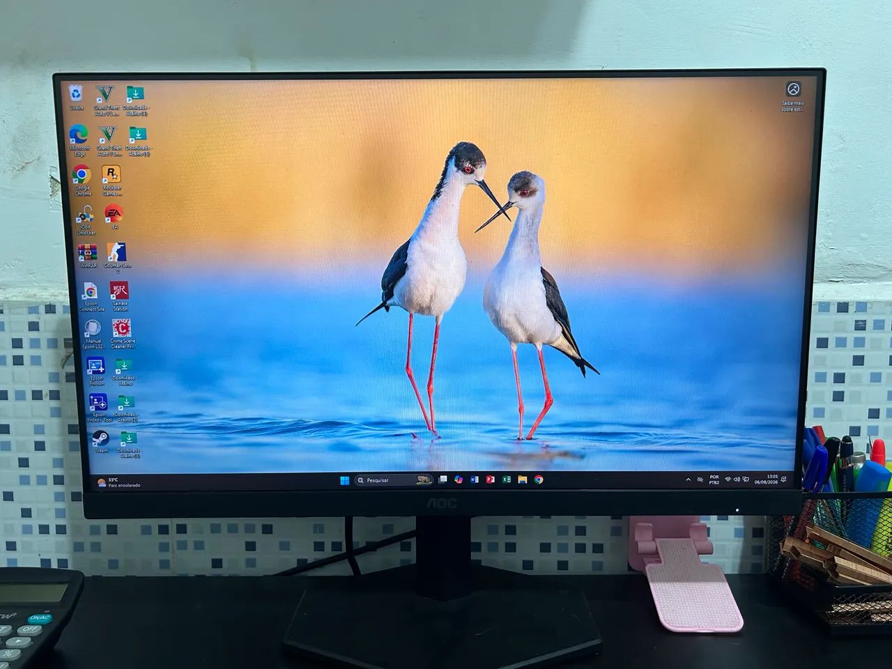 MONITOR GAMER AOC 24" NOVO
