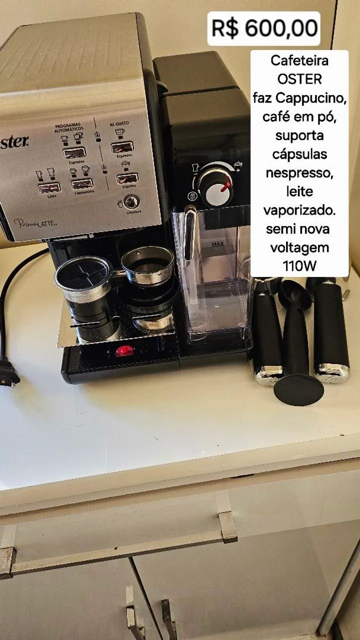 Cafeteira oster semi nova pó e cápsulas nespresso - Foto 2
