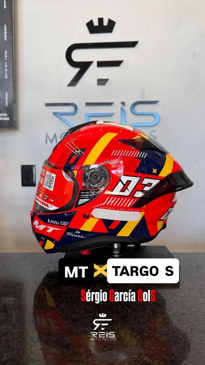 CAPACETE MT HELMETS STINGER E TARGO S - Foto 6