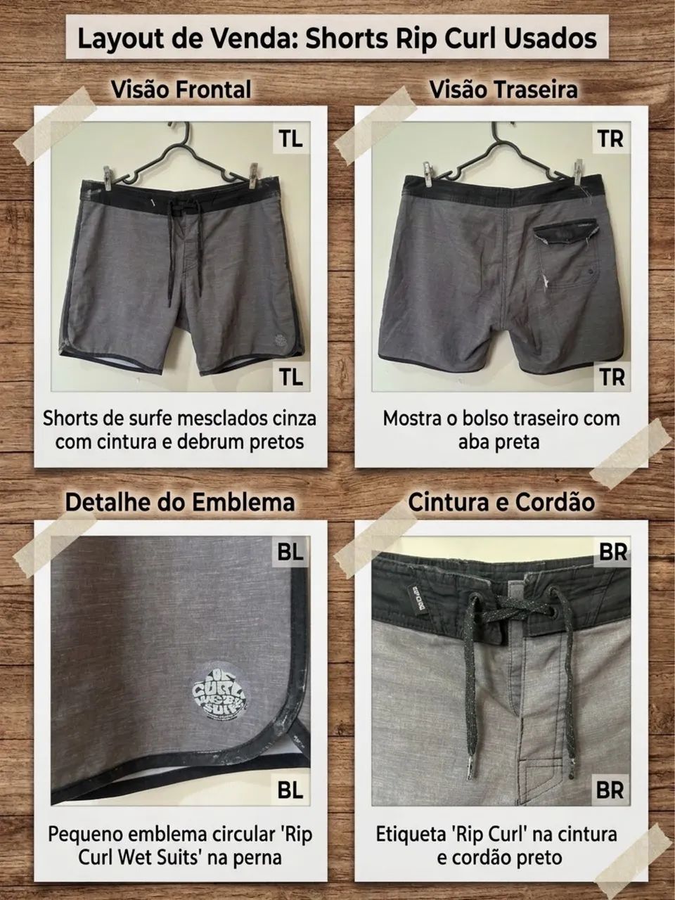 Kit 4 Bermudas Modelo Surf  - Foto 2